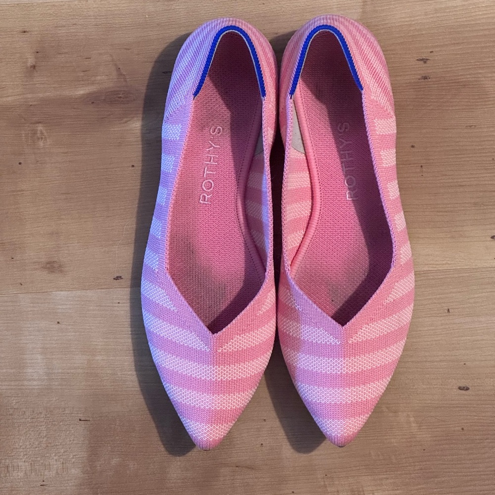 Rothy's Pink Pointed toe Flats